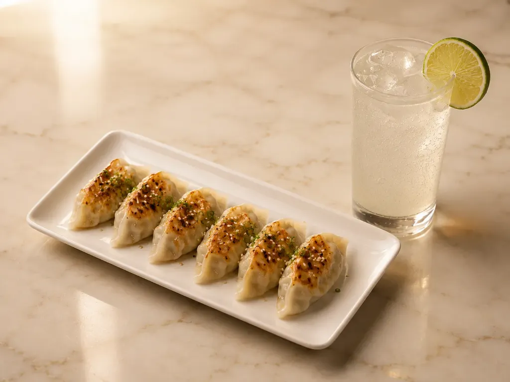 6 Gyozas + Chilcano